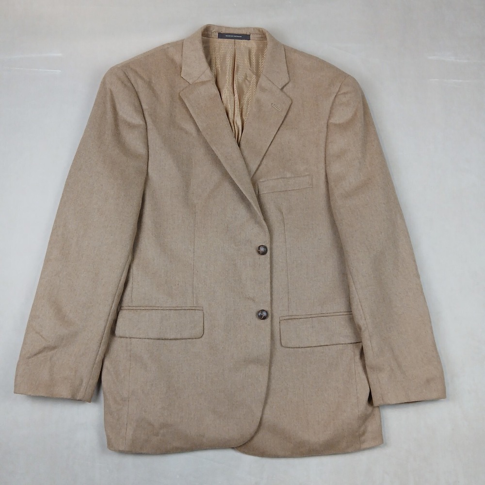 Tasso Elba Lanificio Campore 44R Mens Sport Coat Jacket Blazer Camel Hair